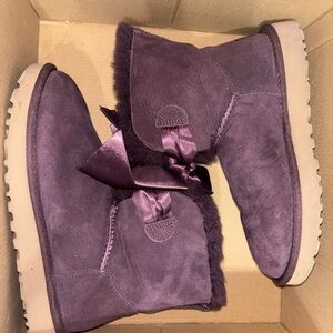 UGG Purple Suede Winter Boots
